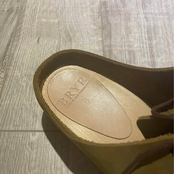 Bryr Clogs Zoe Platform Shoes (Size 8) in Kelp Nubuck - Picture 2 of 8